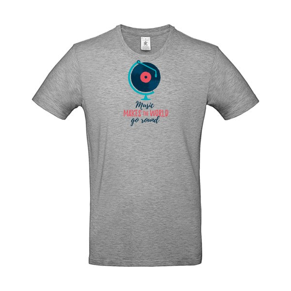 Music make world go round |T SHIRT Humoristique Homme