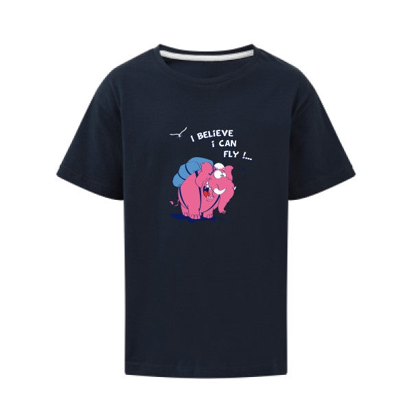 Just believe you can fly  SG - Kids T-shirt enfant Navy Taille 140 (9-10/XL)