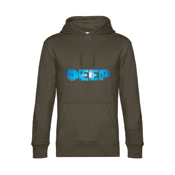 deep- Sweat à capuche original Khaki - RueDuTeeshirt