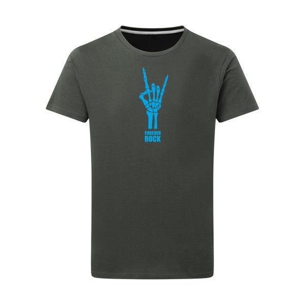 Forever Rock !!! - Flex bleu clair Tshirt original Charcoal  5XL