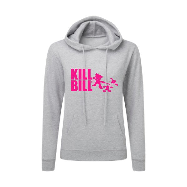 kill bill Rose Fluo |Sweat original à capuche Femme