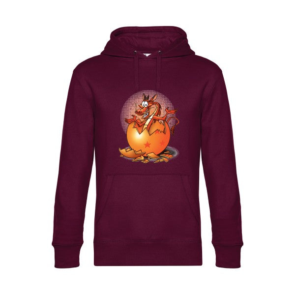 Dragon-surprise- Sweat à capuche original Burgundy - RueDuTeeshirt