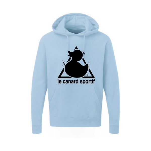 Canard Sportif Noir |Sweat capuche imprimé homme