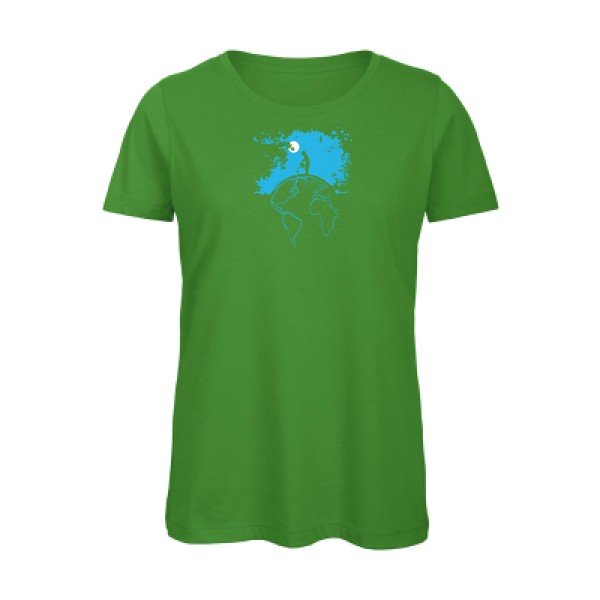 Terre- - t-shirt original femme Real Green