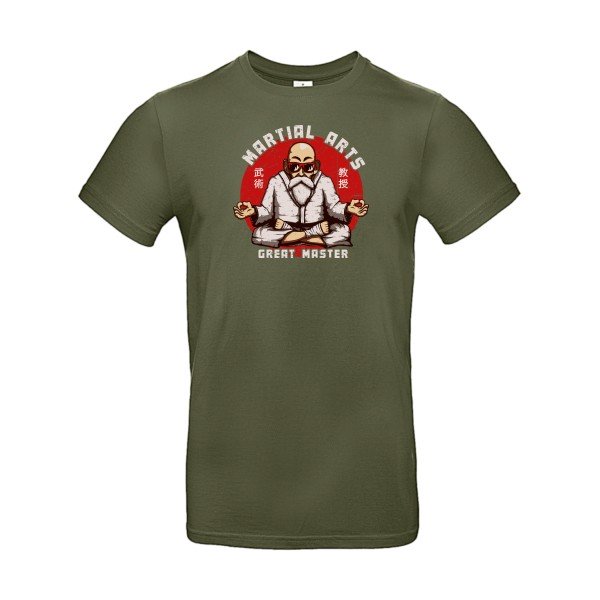 T-shirt humour original great master T Shirt couleur Urban Khaki