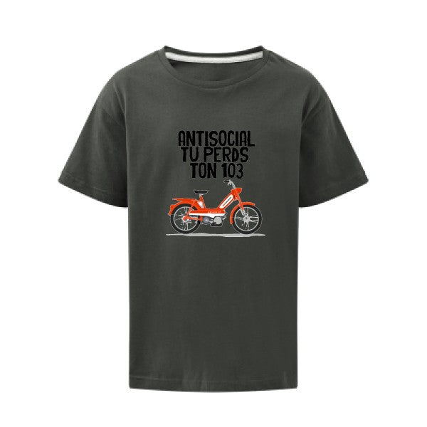 Antisocial SG - Kids T-shirt enfant Charcoal Taille 152 (11-12/2XL)