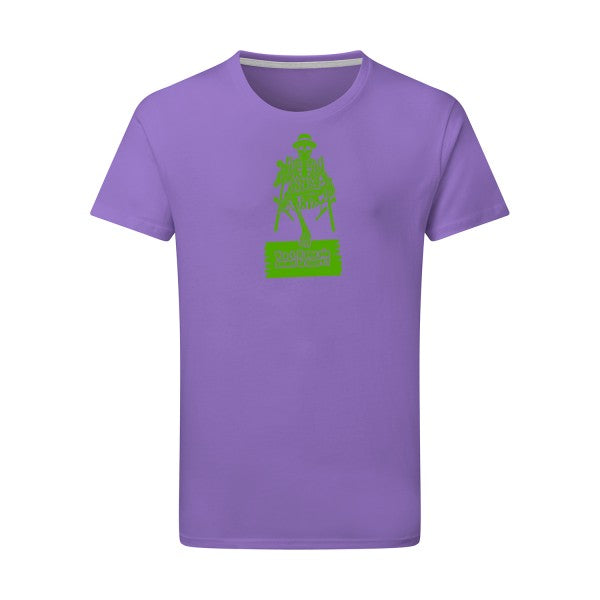 Y a-t-il une vie avant la mort ? - Flex Vert pomme Tshirt original Aster Purple  2XL