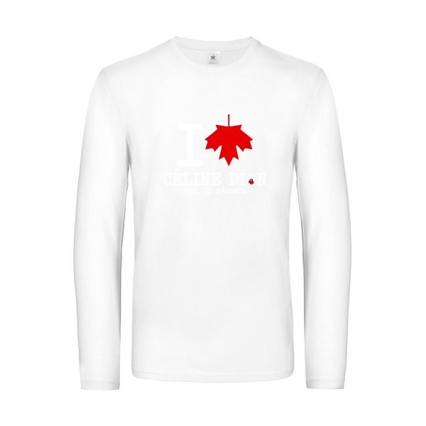 i-love-celine-t-shirt-manches-longues-original-humour -White