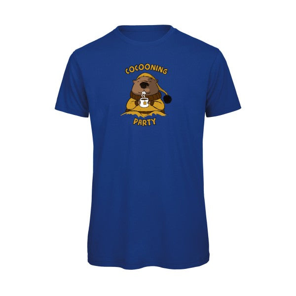 T-shirt humour original Cocooning T Shirt couleur Royal Blue