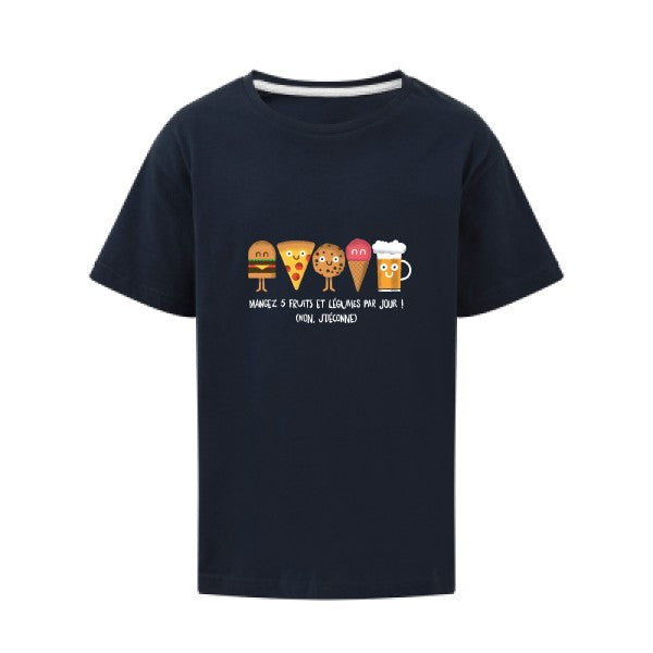 5 fruits et légumes SG - Kids T-shirt enfant Navy Taille 140 (9-10/XL)