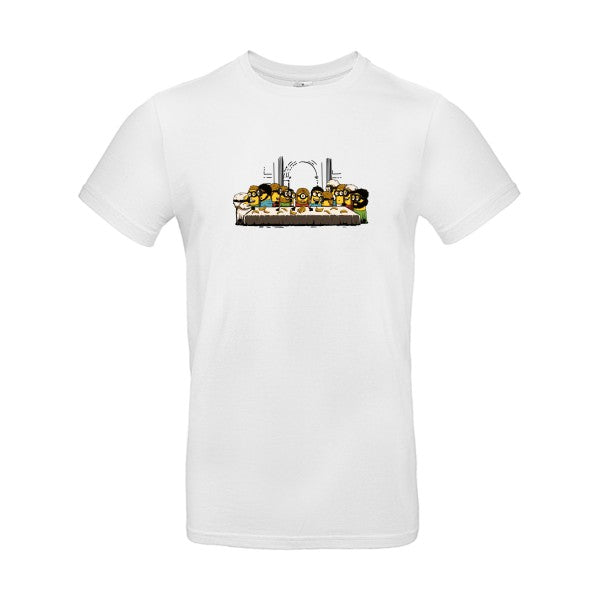 T-shirt humour original le dernier repas T Shirt couleur White