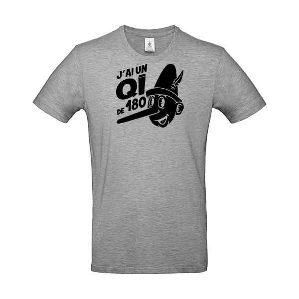 Quotient intellectuel Flex noir |E190 T-shirt|Sport Grey||5XL