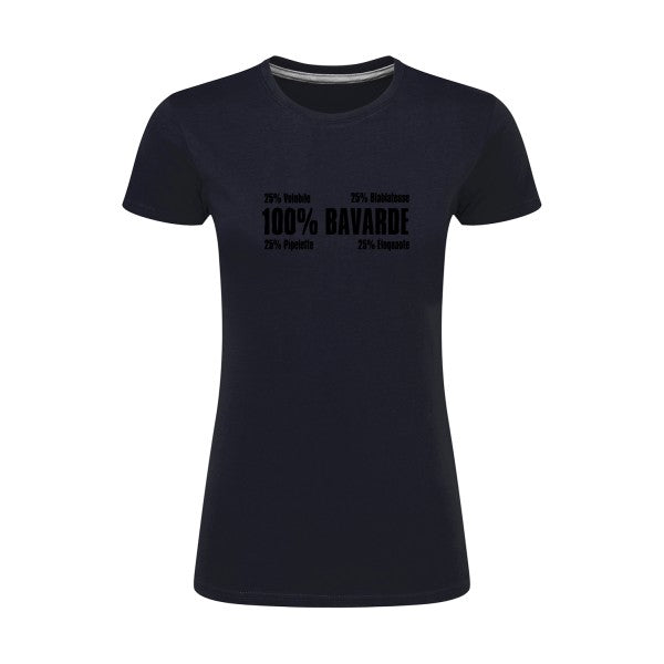 t-shirt Bavarde Noir |T shirt original femme|SG