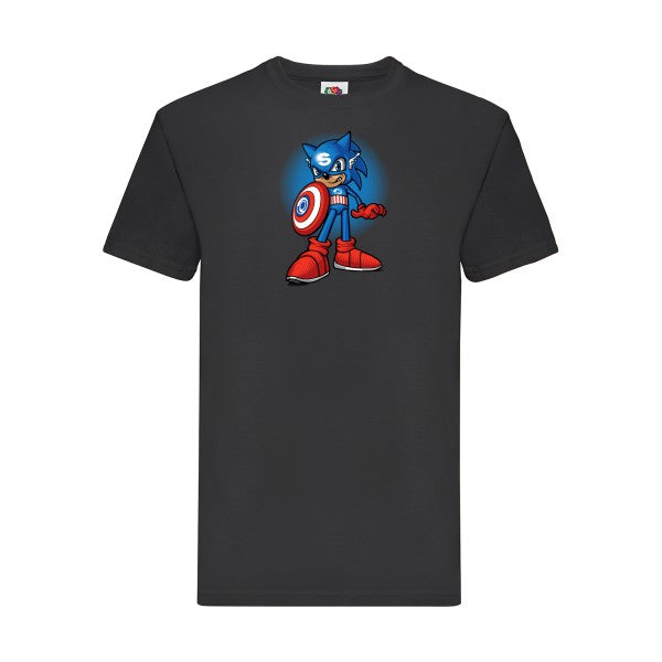 Captain S Fruit of the loom 205 g/m² T-shirt/ noir