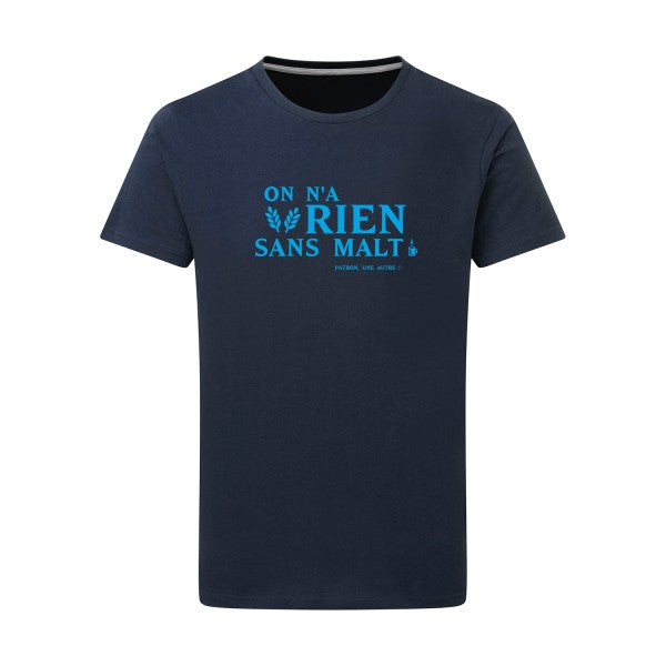 On n'a rien sans malt - Flex bleu clair Tshirt original Denim  XL