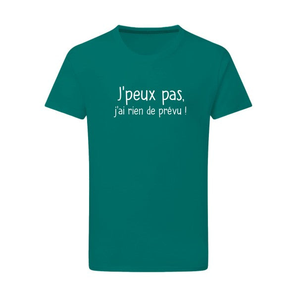 Je-peux-pas Blanc -Flex Blanc sur T-shirt SG  Emerald Green  2XL