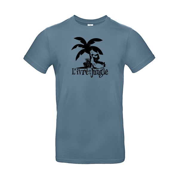 L'ivre de la jungleFlex noir - E190 T-shirt|Stone Blue||2XL