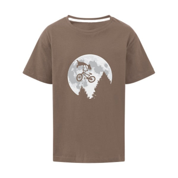 E.T. flip back SG - Kids T-shirt enfant Deep Taupe Taille 128 (7-8/L)