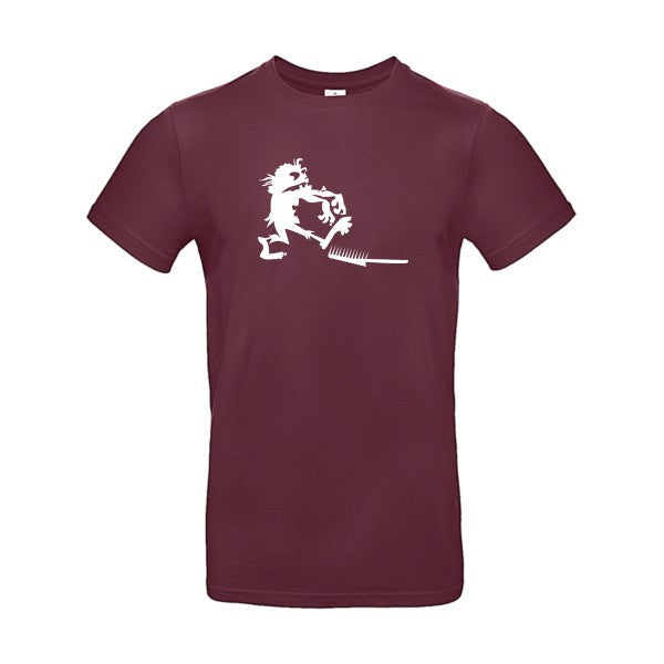 Zombie gag B&C- T-shirt E190|Burgundy||2XL