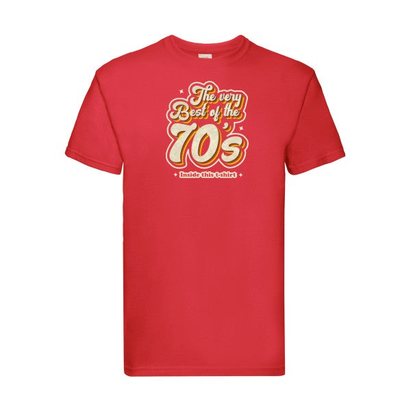 70s Fruit of the loom 205 g/m² T-shirt/ Red