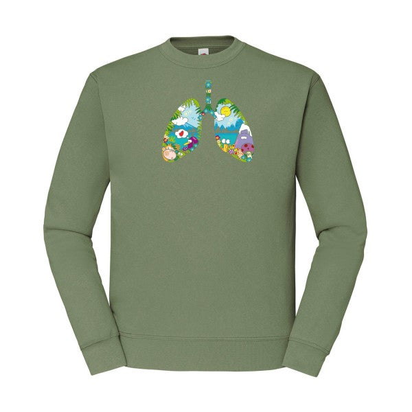 happy lungs Fruit of the loom 280 g/m² Sweat shirt