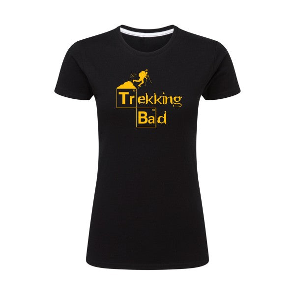 Trekking bad | jaune Or |T shirt original femme|SG