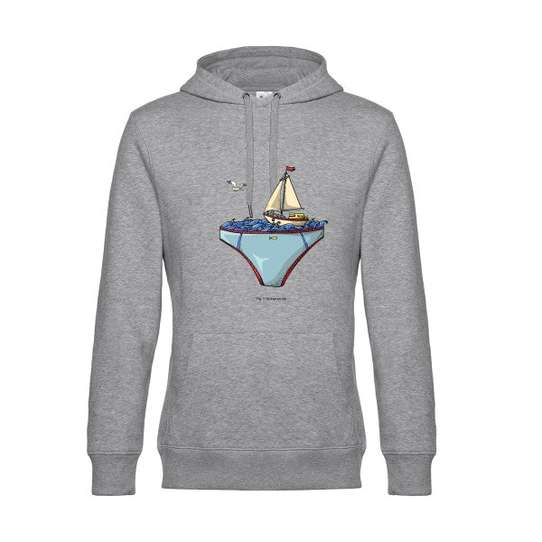 Ta-mer-en-slip- Sweat à capuche original Heather Grey - RueDuTeeshirt