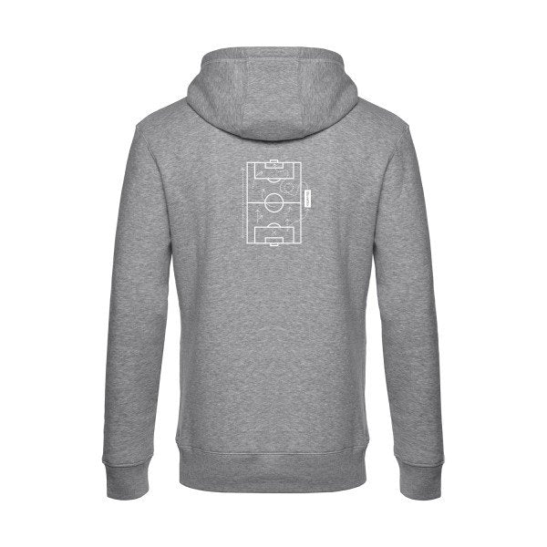 Tactique-secrete sweat shirt original Heather Grey flex Blanc impression Dos