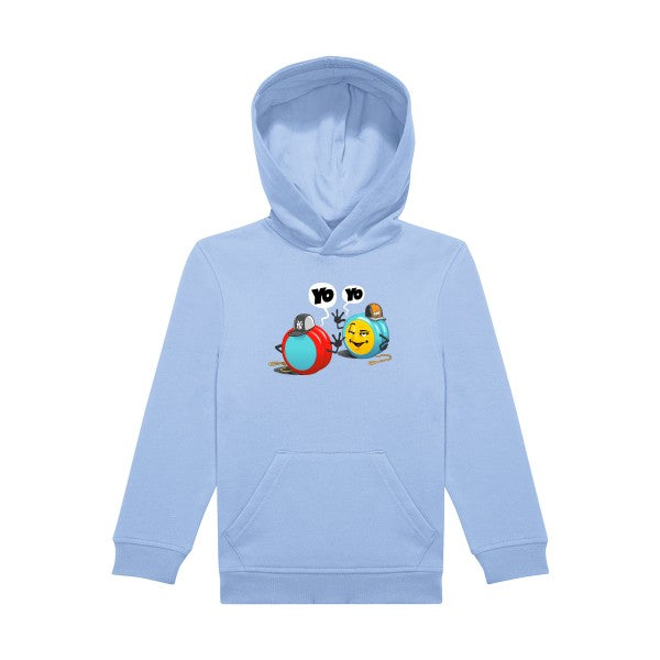 sweat capuche enfant Bleu Ciel Yo-Yo