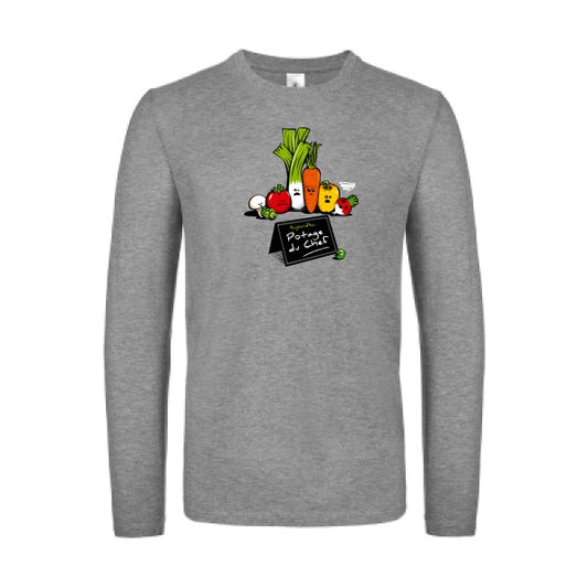 Maxi-Chef B&C - E150 LSL T-shirt manches longues léger