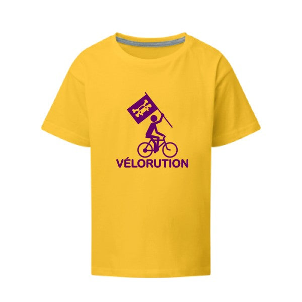 Vélorution Flex Violet SG - Kids T-shirt enfant sunflower Taille 140 (9-10/XL)