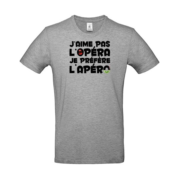 T-shirt humour original Operapero T Shirt couleur Sport Grey