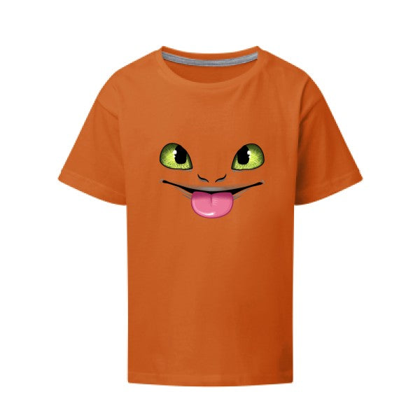 Dragon tongue SG - Kids T-shirt enfant Orange Taille 152 (11-12/2XL)