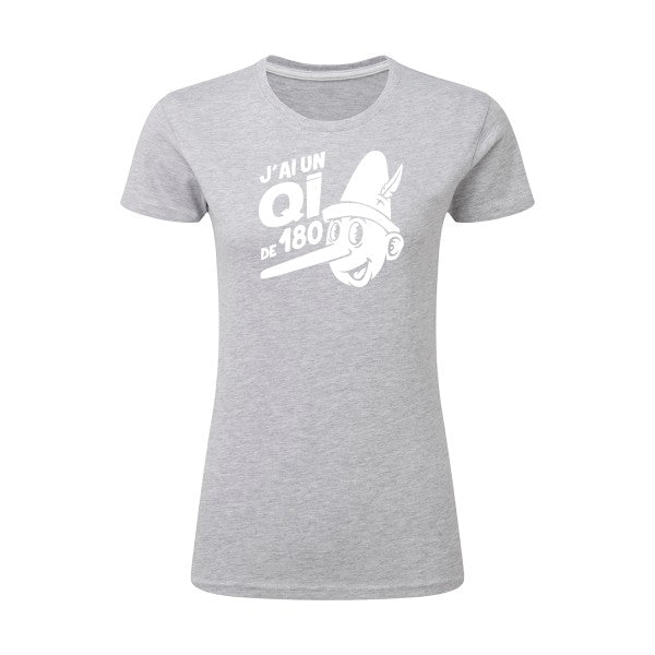 Quotient intellectuel Blanc |T shirt original femme|SG