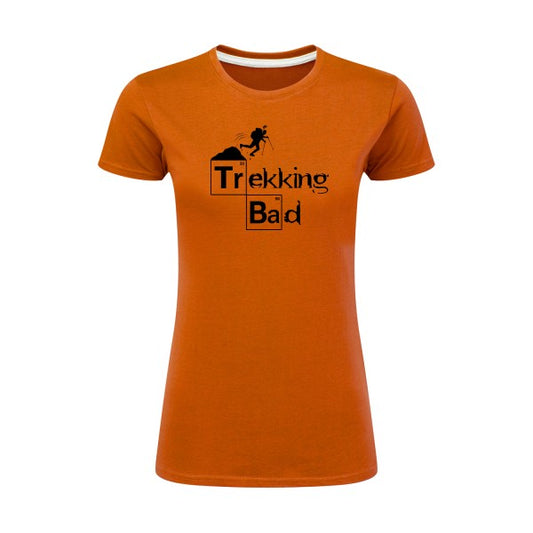 Trekking bad | Noir |T shirt original femme|SG