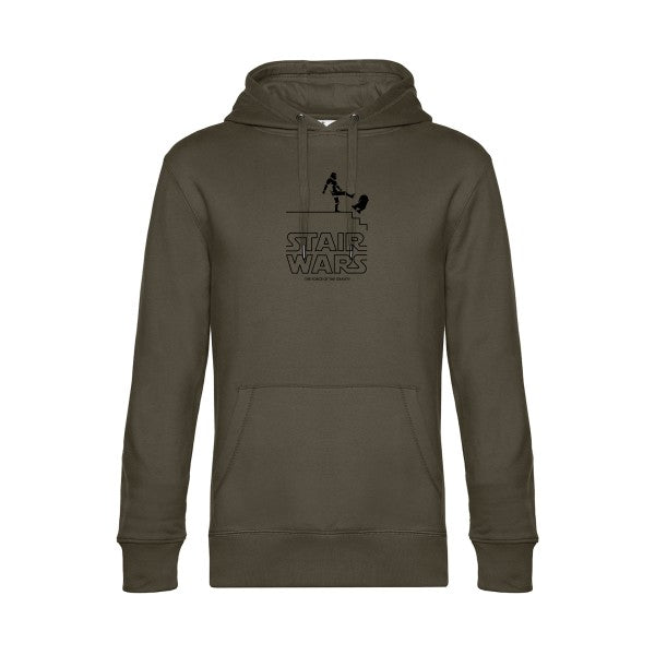 STAIR-WARS sweat shirt original Khaki flex Noir impression Face