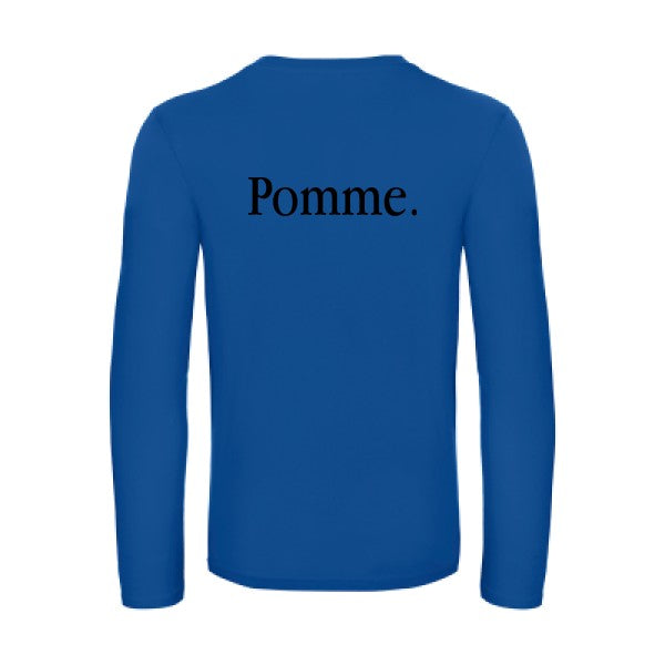pub subliminale - t shirt- manches- longues- original- humour- Royal Blue impression Dos