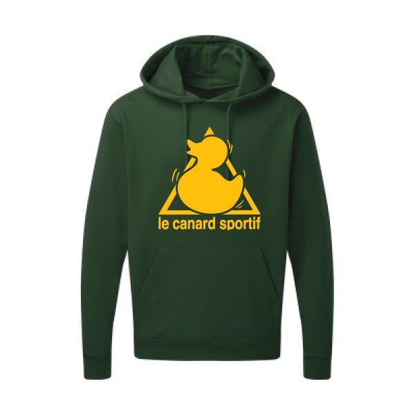 Canard Sportif jaune Or |Sweat capuche imprimé homme