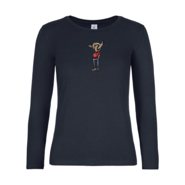 t-shirt lsl femme Tete-de-noeud…-B&C-E190-LSL-women--T-shirt-femme-manches-longues Navy flex 