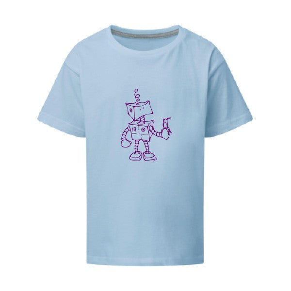 Robot & Bird Flex Violet SG - Kids T-shirt enfant Sky Taille 152 (11-12/2XL)