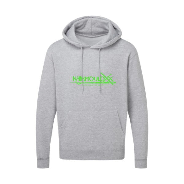 KAAMOULOXX ! Vert fluo |Sweat capuche imprimé homme