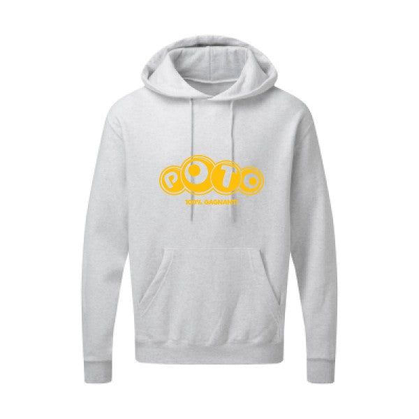 Poto jaune Or |Sweat capuche imprimé homme