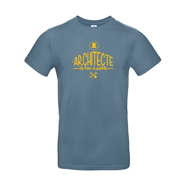 Architecte de bac à sableFlex jaune or- T-shirt E190|Stone Blue||2XL