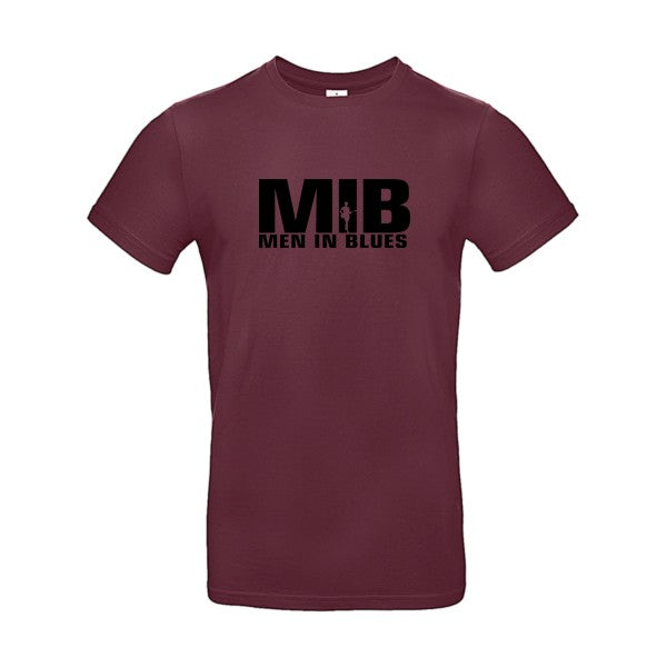 Men in blues flex noir B&C - E190 T-shirt|Burgundy||2XL