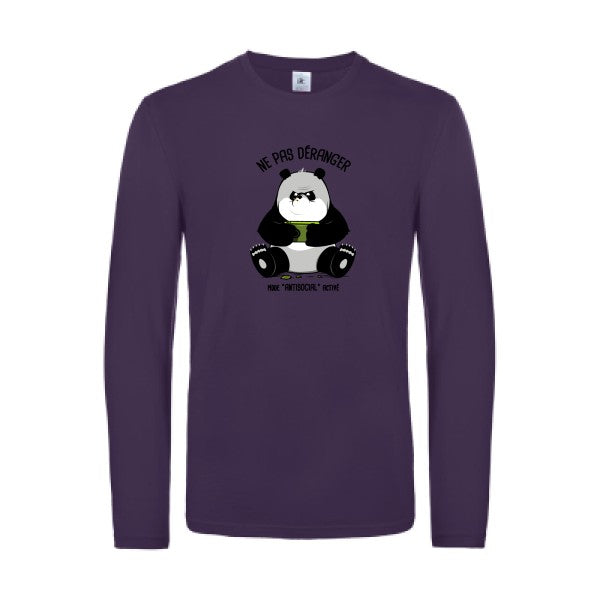 ne-pas-deranger-t-shirt-manches-longues-original-humour -Urban Purple