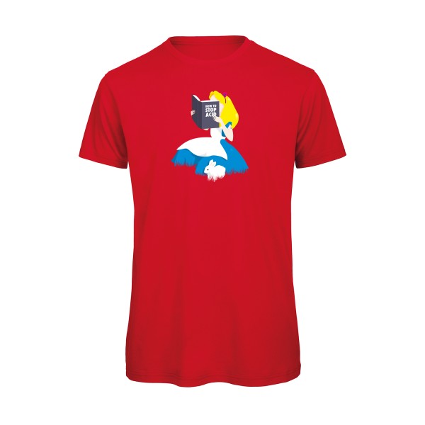T-shirt humour original Back From Wonderland T Shirt couleur Red