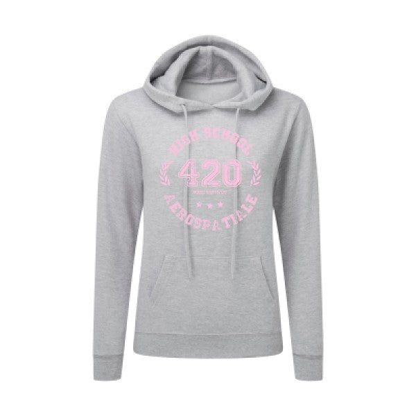 Very high school Rose |Sweat original à capuche Femme