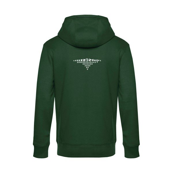 nope sweat shirt original Bottle Green flex Blanc impression Dos