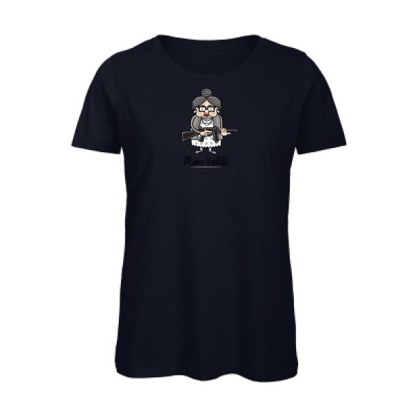 Mamie-Traillette- - t-shirt original femme Navy