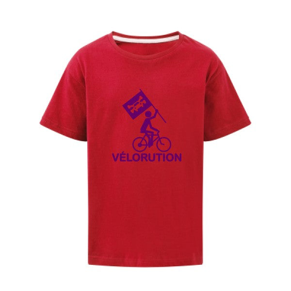 Vélorution Flex Violet SG - Kids T-shirt enfant Red Taille 152 (11-12/2XL)